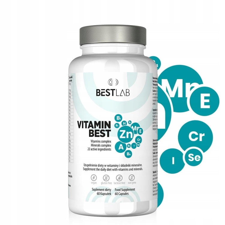 BEST LAB VitaminBest witaminy minerały 60 kaps