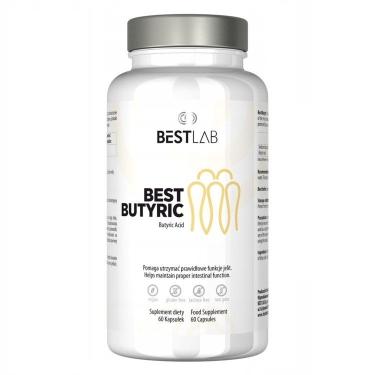 bestlab bestbutyric suplement diety błonnik na jelita 60 kaps